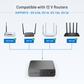 Cuzor Mini UPS Plus for 12V up to 2 Amp Routers | Up to 6 Hours Backup | 3x2600 mAh batteries