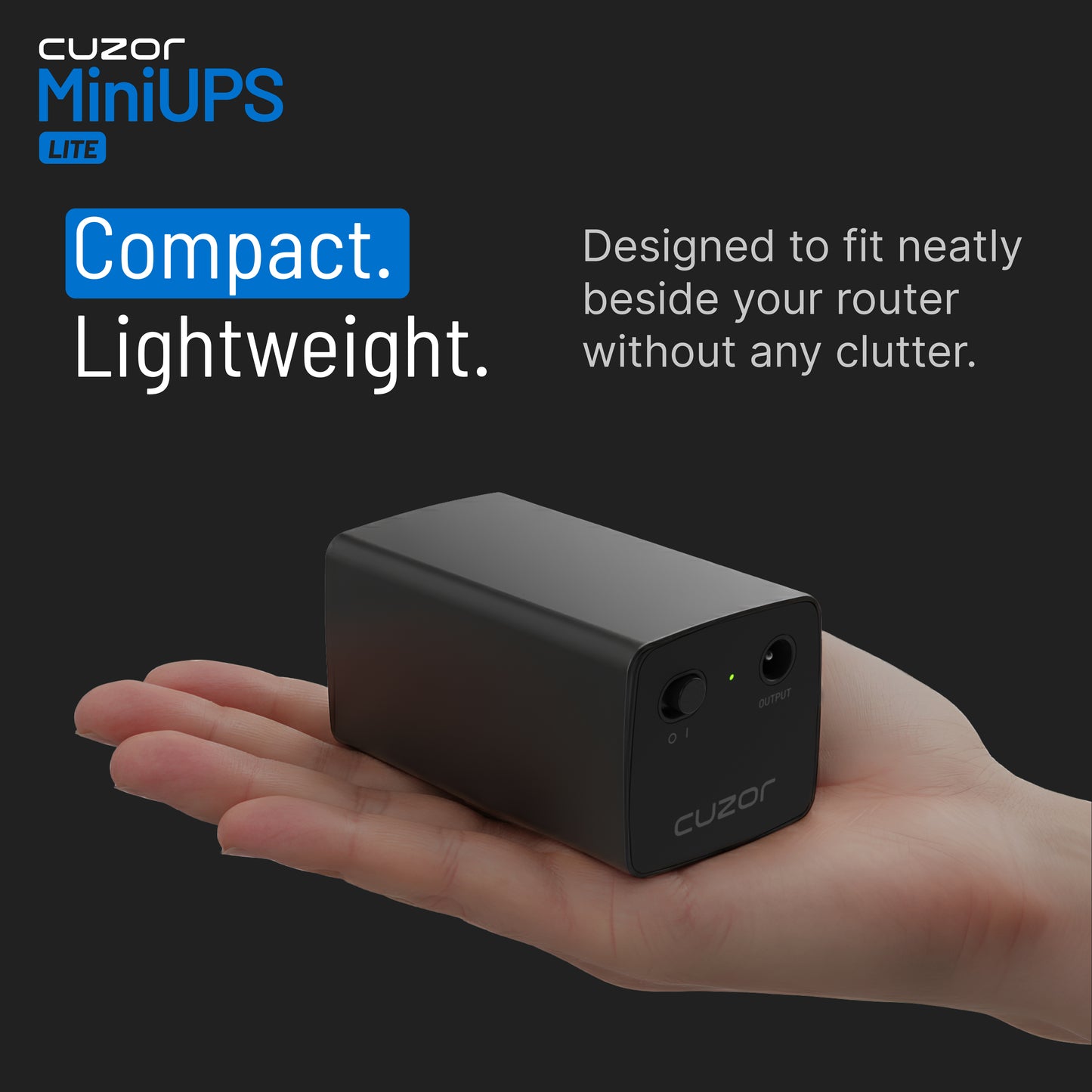 Cuzor Mini UPS Lite 12V2A | Upto 4 hours backup